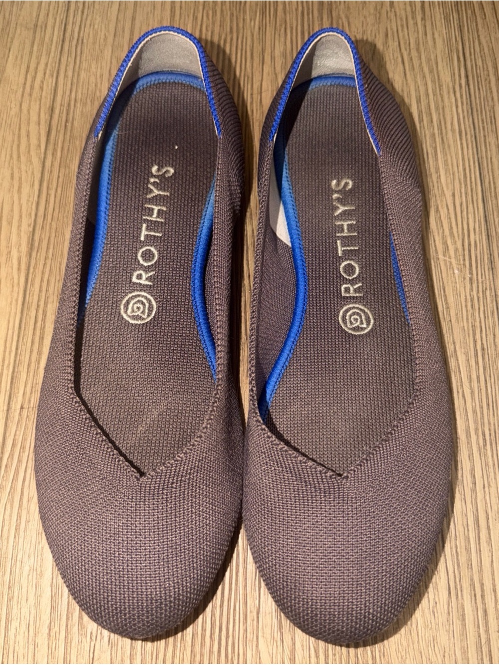 Rothys The Flat Womens Size 9 Shoes Taupe Brown Solid Round Toe Ballet Slip On